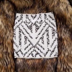 Express sequin skirt